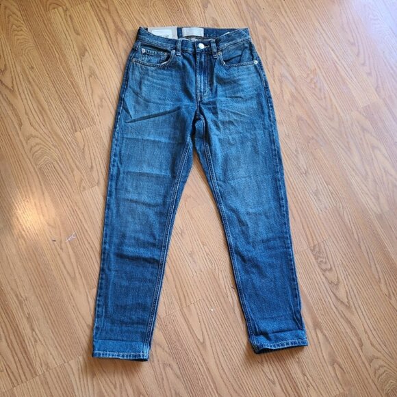 NEW NWT! EVERLANE THE SUPER-SOFT RELAXED JEAN STRAIGHT LEG ANKLE MID-RISE sz 23 - Picture 2 of 6